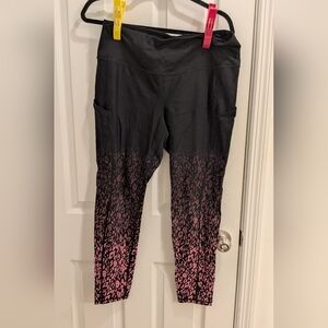 Torrid breast cancer support full length ombre leopard leggings